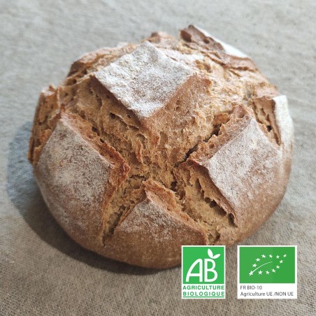 Pain de campagne au blé ancien 500g bio au levain